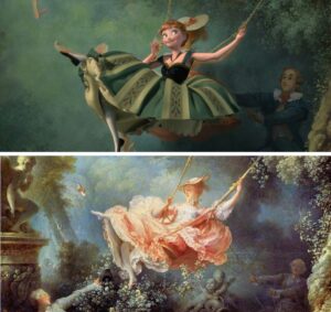 Jean-Honoré Fragonard, I fortunati casi dell'altalena! Curiosity Movie