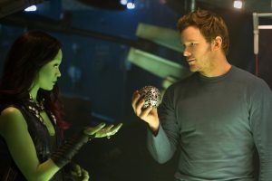 GUARDIANI DELLA GALASSIA zoe-saldana-chris-pRatt-curiosity-movie