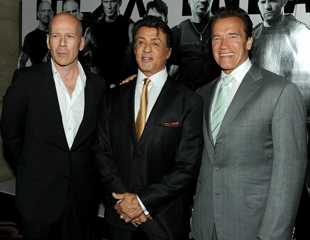 i mercenari bruce willis - sylvester stallone - arnold Schwarzenegger curiosity movie