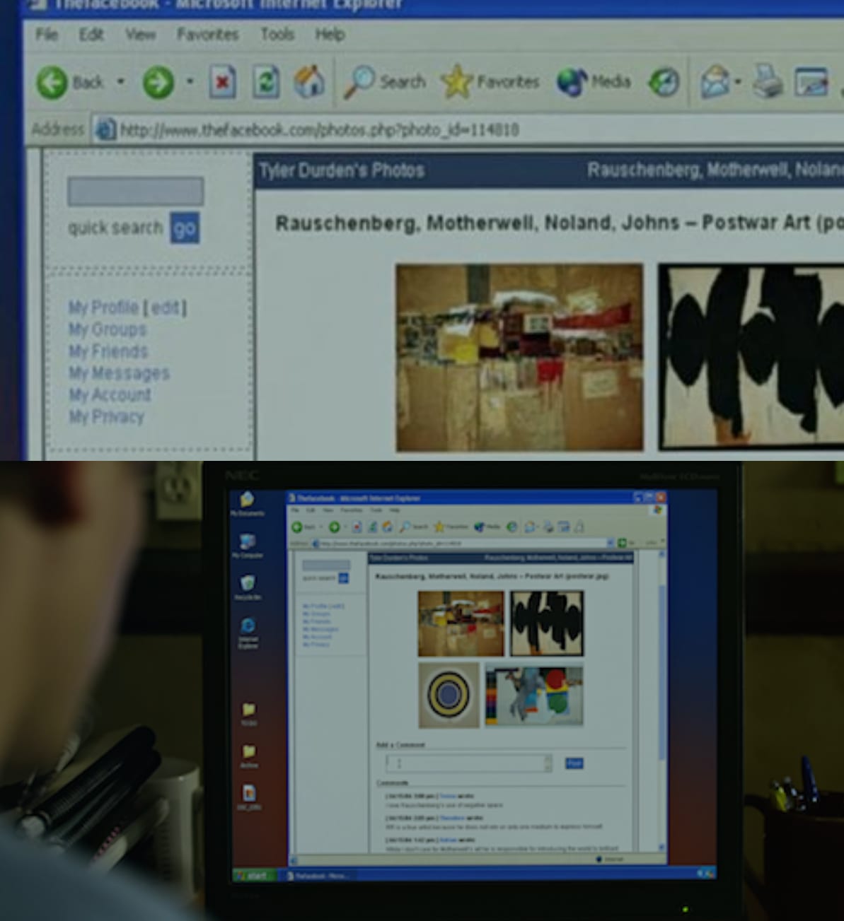 The Social Network curiosity movie