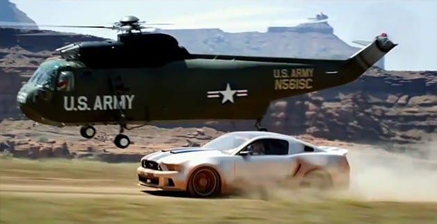 Need For Speed elicottero curiosity movie